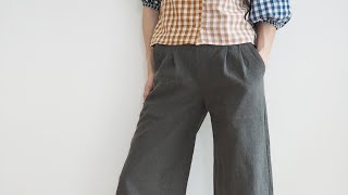 Summer Trouser/Pants sewing patterns and fabric combinations  Laurens round up!