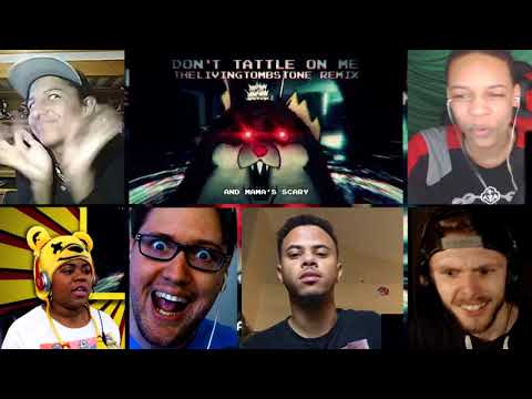 Tattletail Song- Don't Tattle On Me Remix- The Living Tombstone [REACTION MASH-UP]#812