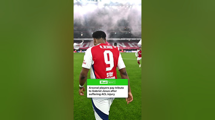 Arsenal players pay tribute to Gabriel Jesus after the Brazilian suffered an ACL injury against
