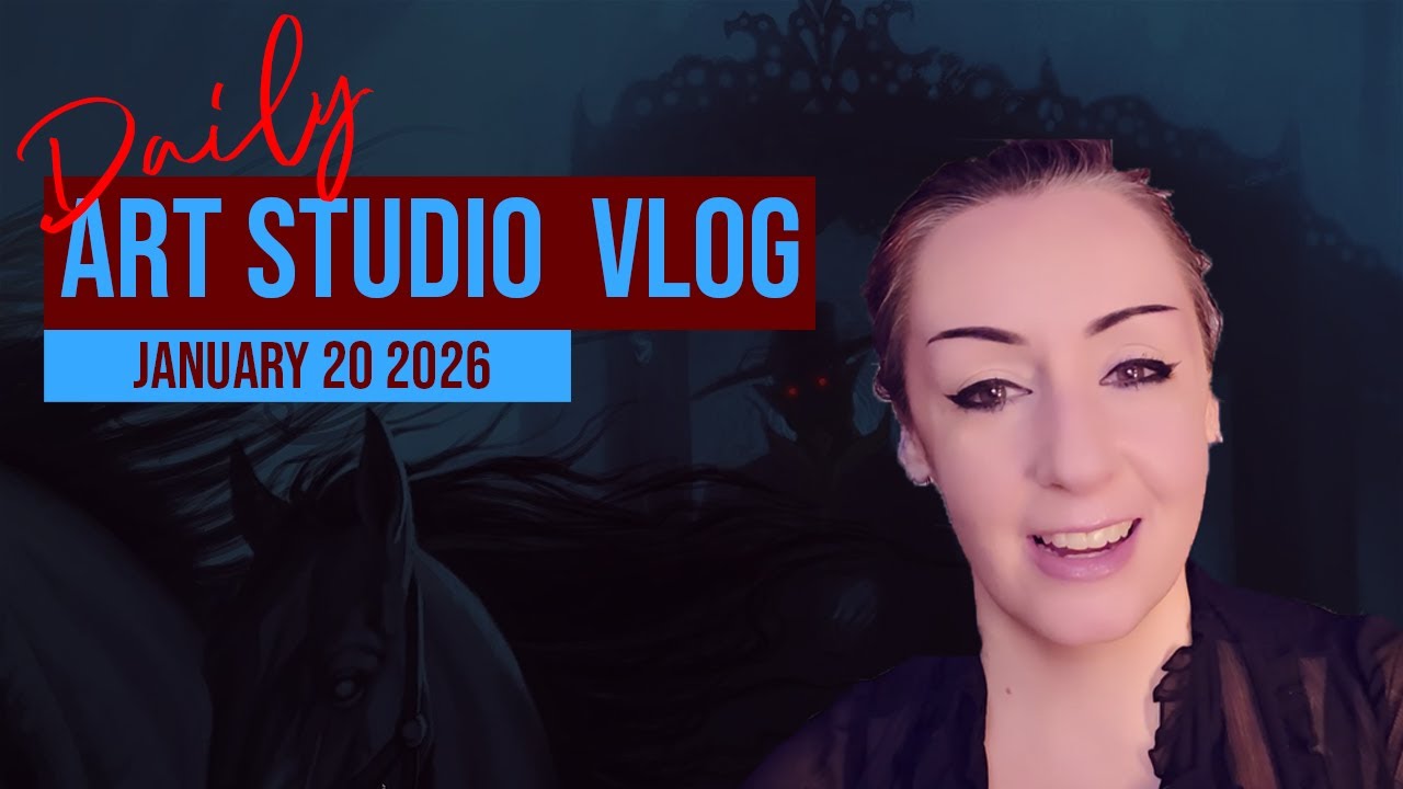 Starting a Daily Art Studio Vlog!  Day 1 - My 2026 Resolution