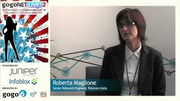 Interview with Roberta Maglione at gogoNET LIVE! 2 IPv6 Event