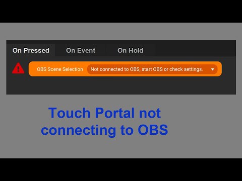 touch portal not connecting to obs