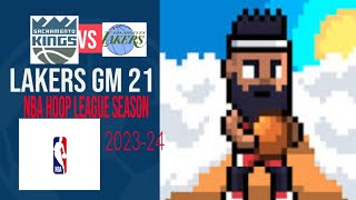 Another LeBron Showing en route vs. Kings (Lakers vs. Kings) NBA Hoop League Season 2023-24 GM 21