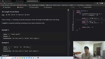 leetcode daily challenge - 58. Length of Last Word