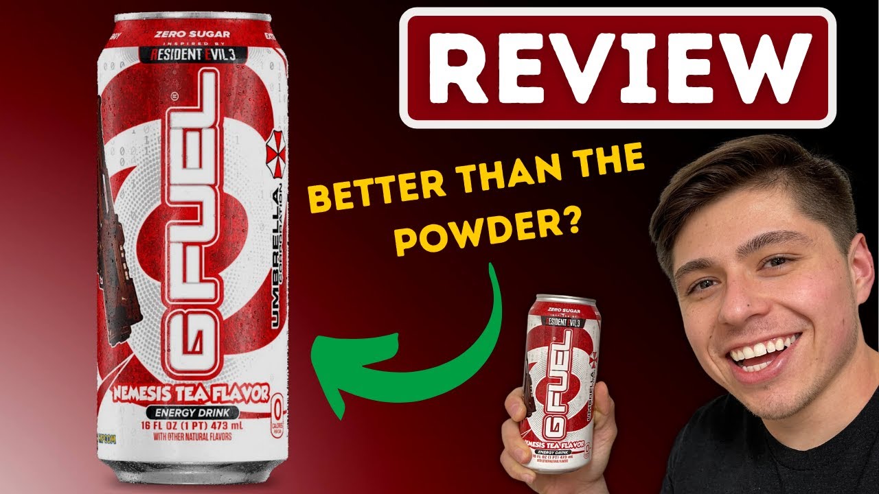 Nemesis Tea GFUEL Can REVIEW!