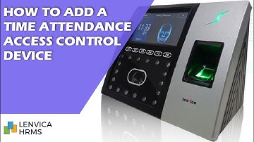 How to connect an ZKTeco Time Attendance device to Lenvica HRMS