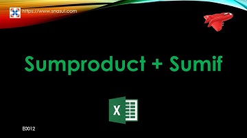 Sumproduct + Sumif