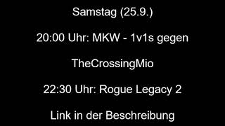 Doppelstream - Freitag: Metroid Prime 2 Rando mit Benni, Samstag: MKW 1v1s vs. Mio & Rogue Legacy 2