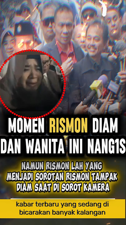 THE MOMENT WHEN RISMON WAS SILENT AND THIS WOMAN WAS ANGRY AFTER BEING QUESTIONED REGARDING JOKOW...