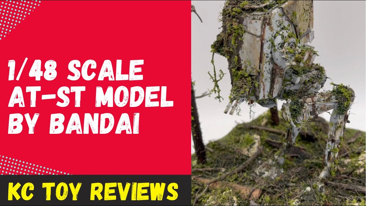 Custom Bandai AT-ST 1/48 Scale Star Wars All Terrain Scout Transport Walker by KC Toy Reviews