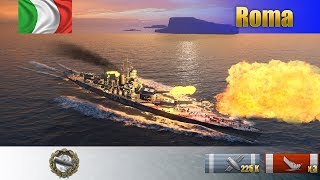 Обидное поражение на итальянце Roma | WoWS Replays