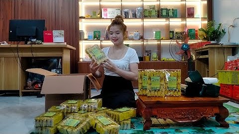 Đóng gói cận cảnh trà móc câu thượng hạng 400k