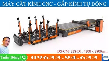 Máy cắt kính CNC  - Gắp kính tự động