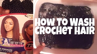 How To Wash Senegalese Twist Crochet Hair Before Install #MissRessaT
