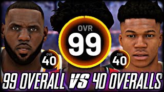 NBA 2K20, but there’s only ONE 99 OVERALL against all 40 overalls...