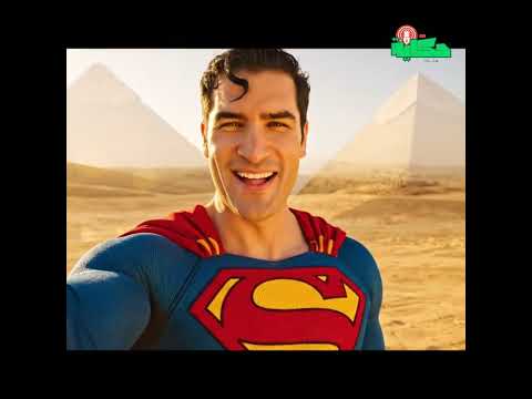 سوبرمان في زيارة تاريخية لأهرامات الجيزة