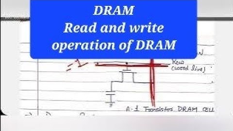 Unit 5 L9.7 | DRAM cell | Dynamic RAM | working of Dynamic RAM