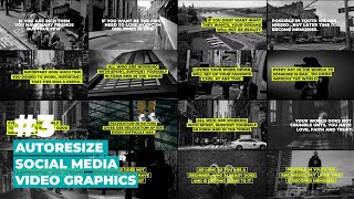 Social Media Video Graphics - Autoresize Premiere Pro Templates