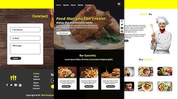 Complete Responsive Food/Restaurant Website Using HTML/CSS/JQUERY/BOOTSTRAP - Step By Step