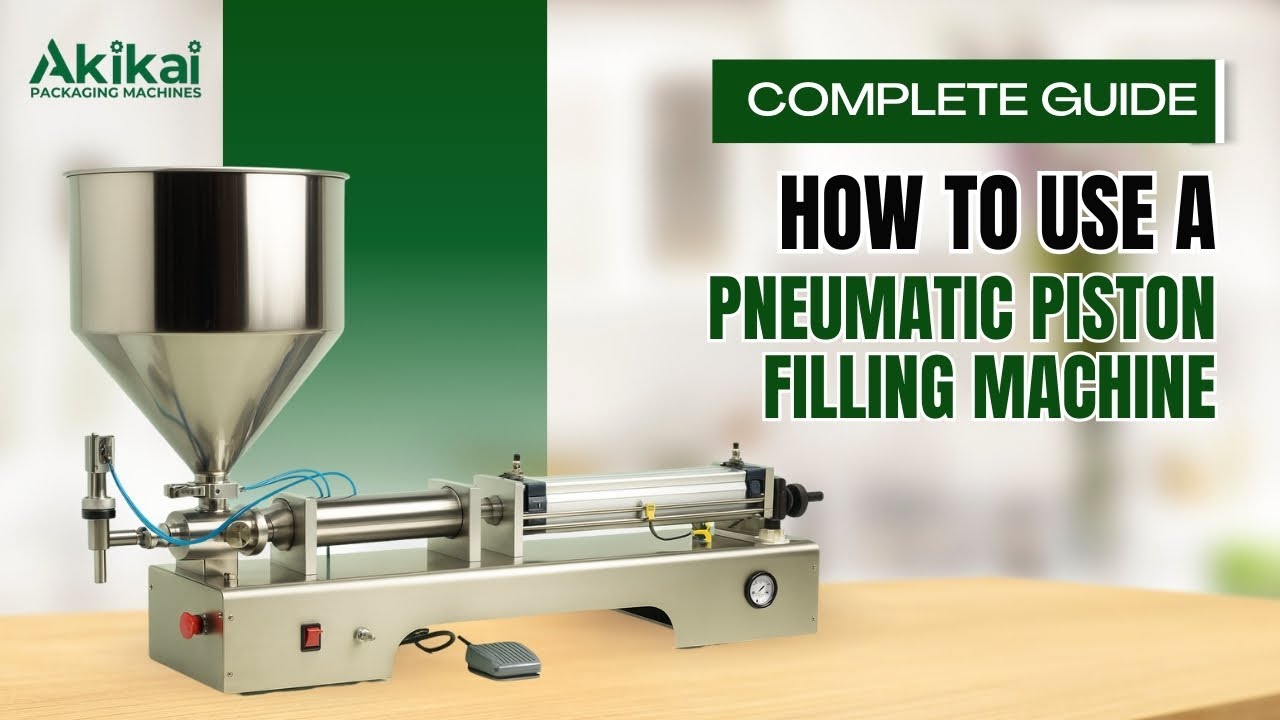 How to Use a Pneumatic Piston Filling Machine | Akikai Packaging Machinery