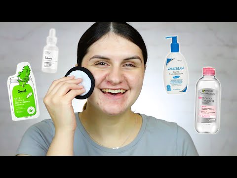 Видео: Skincare Routine For Stressed Skin | Oily, Acne Prone & Sensitive Skin