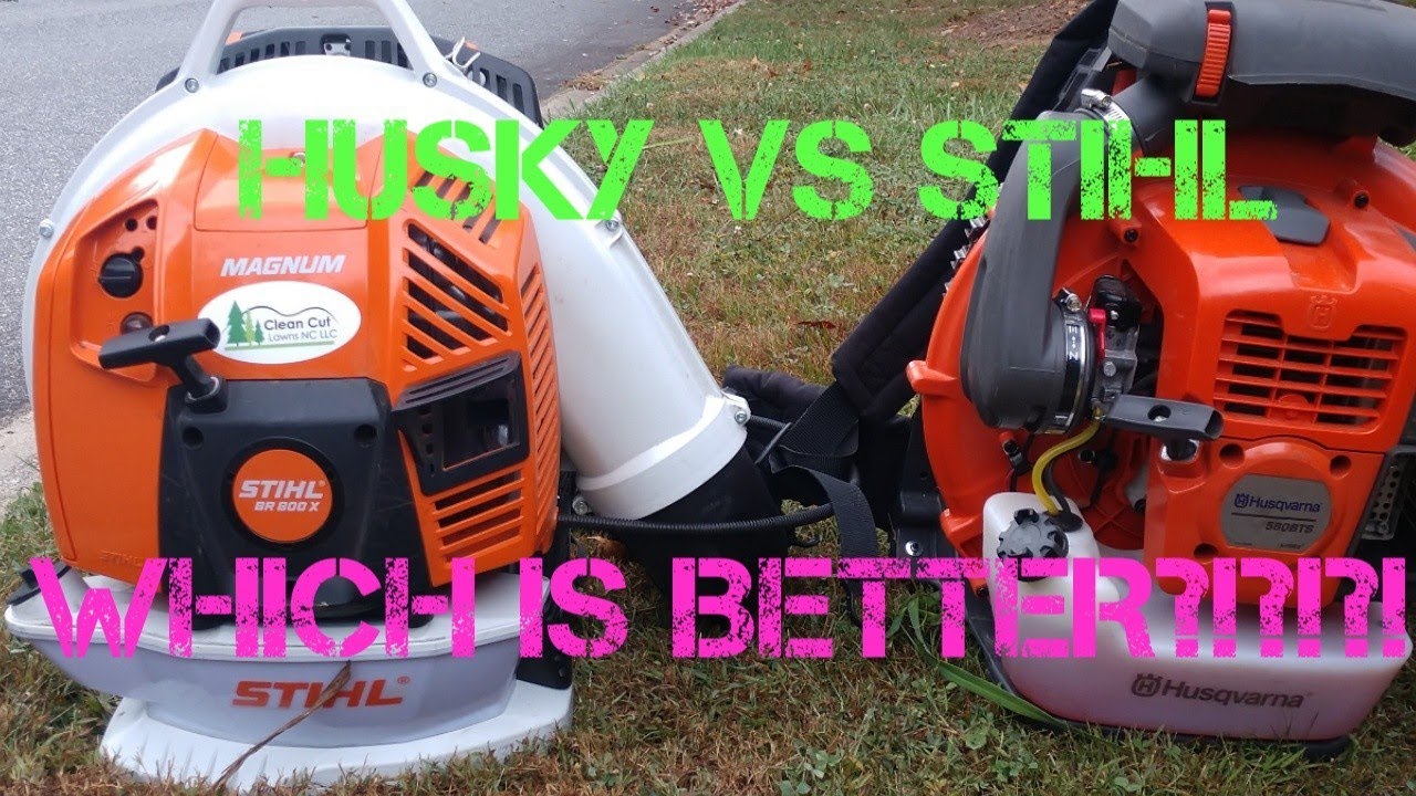 STIHL BR 800 VS HUSKY 580 BTS YouTube