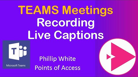 Live Captions in Microsoft Teams