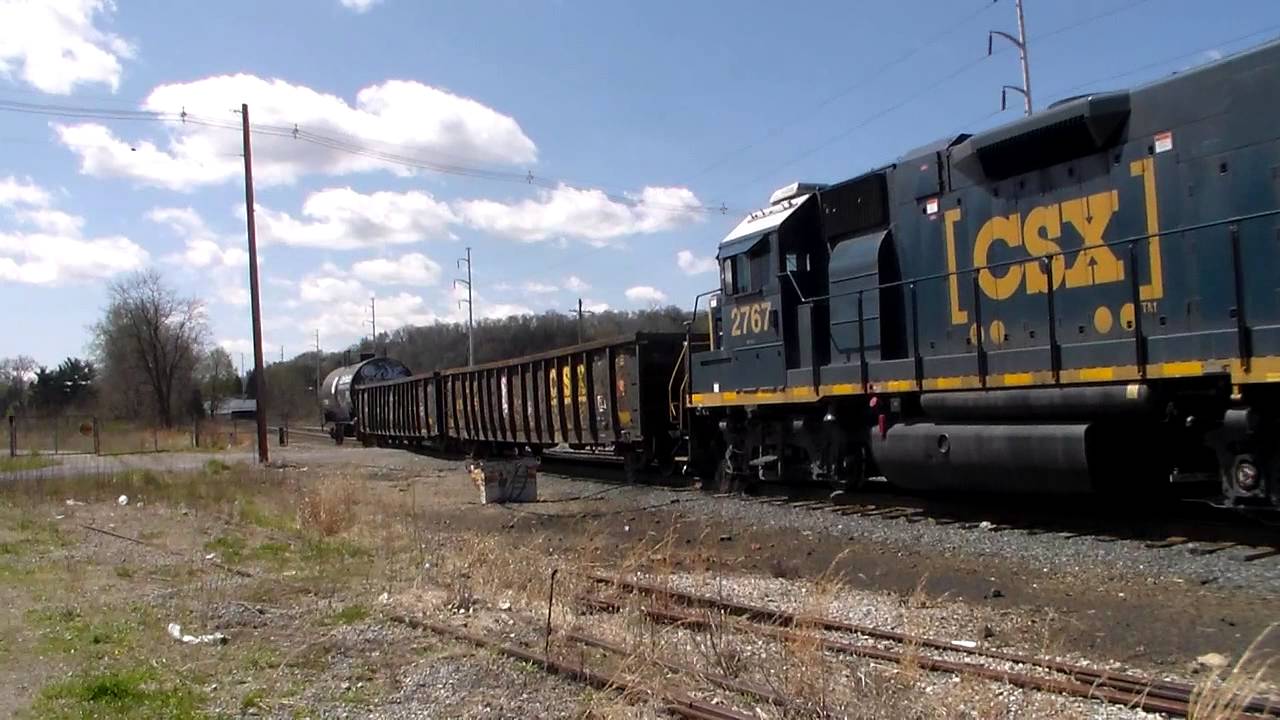 CSX rolls into Johnstown, PA YouTube