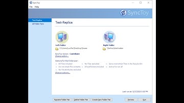 Sync/Copy Data Between Systems Using Synctoy
