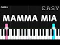 ABBA - Mamma Mia | EASY Piano Tutorial