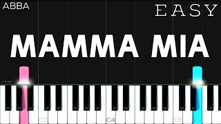 ABBA - Mamma Mia | EASY Piano Tutorial chords