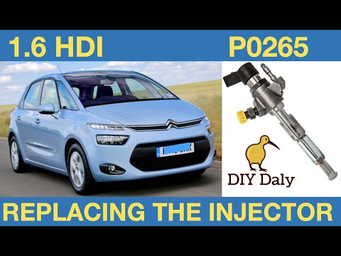 C4 Picasso 1.6 HDI Injector replacement P0265 Engine misfiring