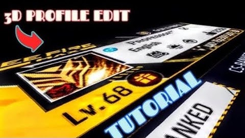 3D PROFILE EDITING PREVIEW || FREE FIRE PROFILE EDIT || PRISMA 3D FULL TUTORIAL