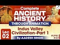 Complete History Through Animation | Lec 2 | Indus Valley Civilization Geography | By Aadesh Singh