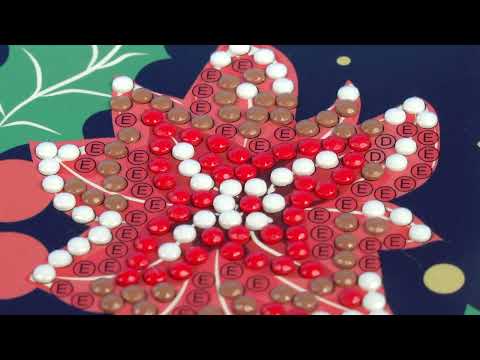 Diamond painting Christmas cards at Action