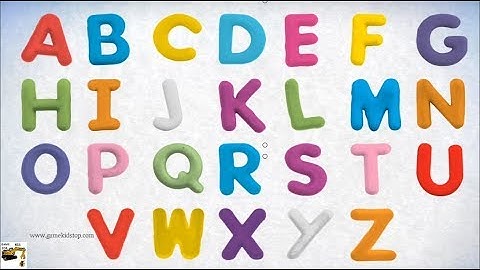 PLAY-DOH Create ABCs full From A to Z - Kids Learn Alphabet Letter