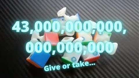 Using Math to Find the Number of Rubiks Cube Combinations