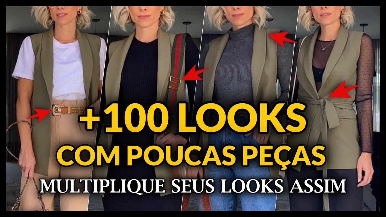 Como Criar MUITOS LOOKS com Poucas Roupas (O Segredo para MULTIPLICAR Seus Looks)