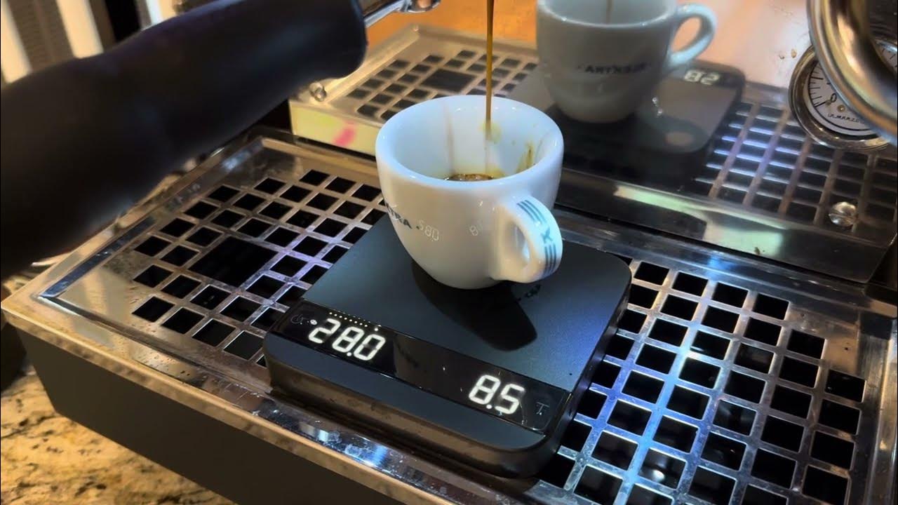 La Marzocco Linea Mini + Acaia Lunar scale with brew-by-weight