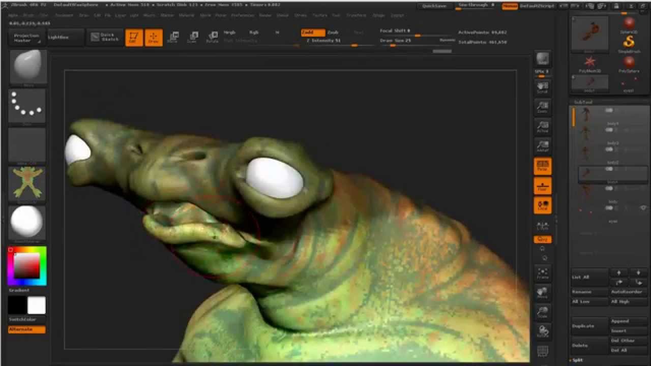 maya zbrush blend shapes