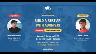 GITS Webinar: Build A REST API with AdonisJS (bersama back-end developer GITS Indonesia)