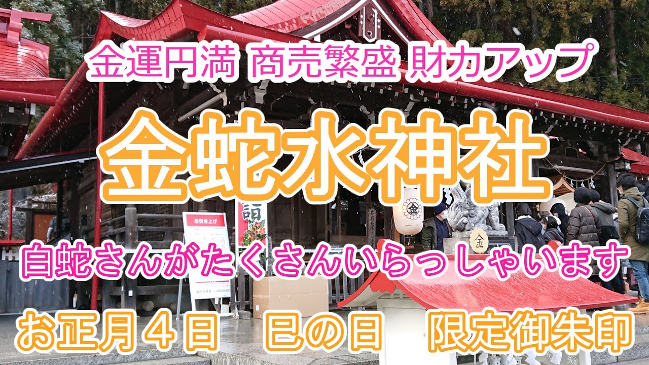 財運＆金運パワースポット　金蛇水神社　新年＆巳の日限定御朱印を頂戴して来ました。