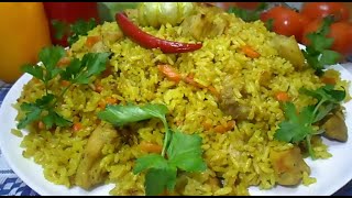 Рассыпчатый плов на сковороде | Вкусное блюдо на скорую руку Рассыпчатый плов на сковороде | Вкусное блюдо на скорую руку