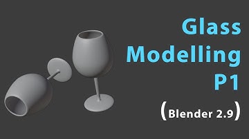 Blender 2.9 Modelling Wine Glass using curve and screw modifier