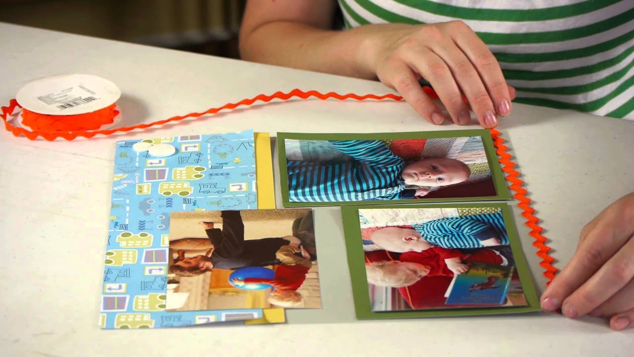 How to Make a Scrapbook Page : Preschool Crafts & More 