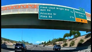 Driving on the Loop 101 in Scottsdale, AZ