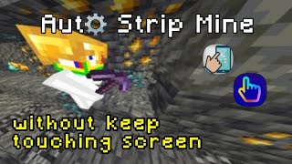Minecraft How To Auto Strip Mining with 2 clicker app, WITHOUT NEED TO TOUCH SCREEN!! screenshot 3