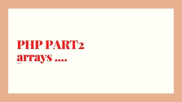 arrays in PHP part2