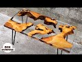 Epoxy resin table art  wood projects  dak woodworking