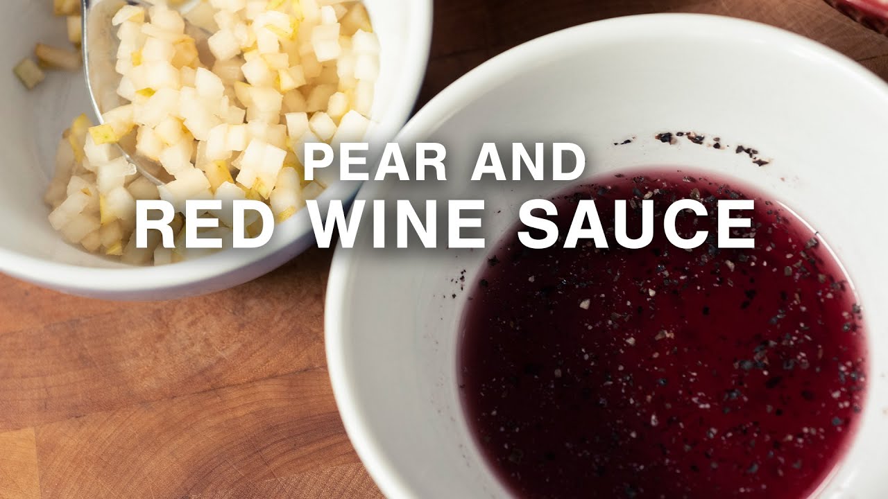 Pear and Red Wine Chef Jesse MacDonald YouTube